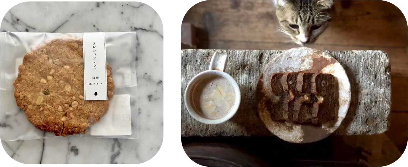 テレンコテレンコのクッキーやパウンドケーキ